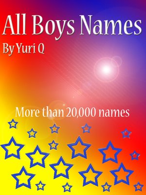 cover image of All Boys Names
